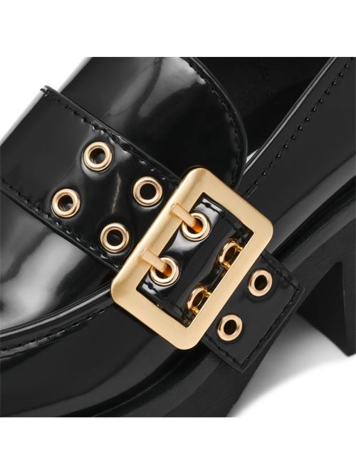 Black leather loafers Steve Madden | SMSBRIDGETON-BBX.BBX